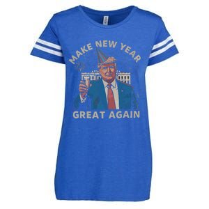 Trump Make New Year Great Again Happy New Years Eve Day 2025 Enza Ladies Jersey Football T-Shirt