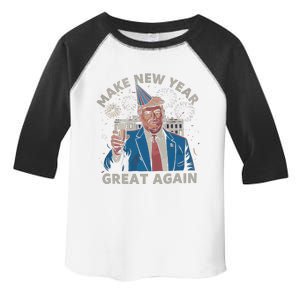 Trump Make New Year Great Again Happy New Years Eve Day 2025 Toddler Fine Jersey T-Shirt