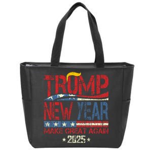 Trump Make New Year Great Again Happy New Years Eve Day 2025 Zip Tote Bag