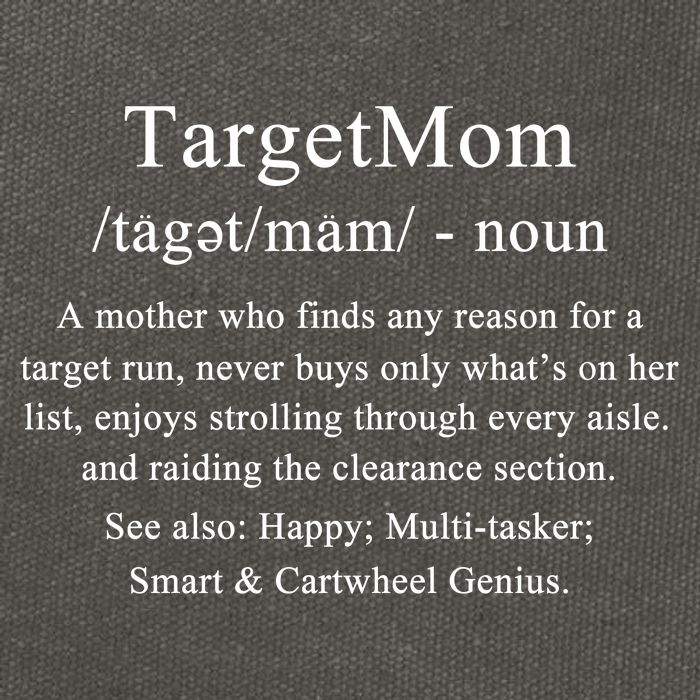 Target Mom Noun Cotton Canvas Backpack