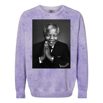 Tata Madiba Nelson Mandela Signature Collection Colorblast Crewneck Sweatshirt