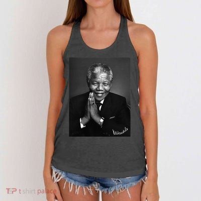 Tata Madiba Nelson Mandela Signature Collection Women's Knotted Racerback Tank