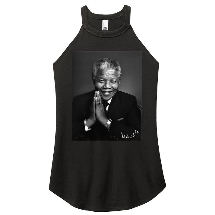 Tata Madiba Nelson Mandela Signature Collection Women's Perfect Tri Rocker Tank
