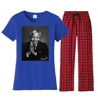 Tata Madiba Nelson Mandela Signature Collection Women's Flannel Pajama Set