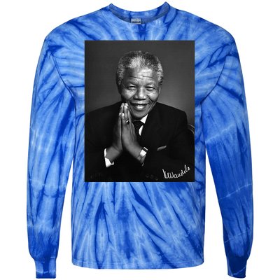 Tata Madiba Nelson Mandela Signature Collection Tie-Dye Long Sleeve Shirt