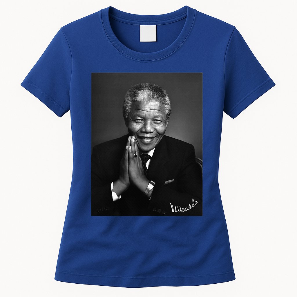 Tata Madiba Nelson Mandela Signature Collection Womens T-Shirt