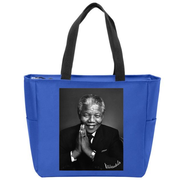 Tata Madiba Nelson Mandela Signature Collection Zip Tote Bag