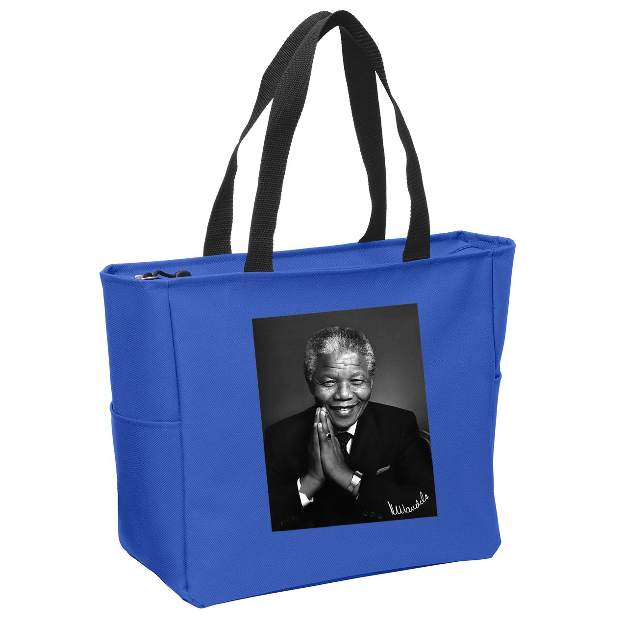 Tata Madiba Nelson Mandela Signature Collection Zip Tote Bag
