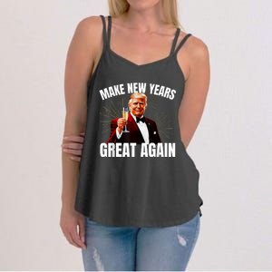 Trump Make New Year Great Again Happy New Years Eve Day 2025 Women's Strappy Tank