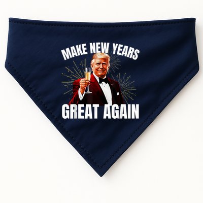 Trump Make New Year Great Again Happy New Years Eve Day 2025 USA-Made Doggie Bandana