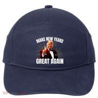 Trump Make New Year Great Again Happy New Years Eve Day 2025 7-Panel Snapback Hat