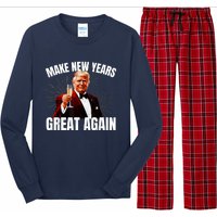 Trump Make New Year Great Again Happy New Years Eve Day 2025 Long Sleeve Pajama Set