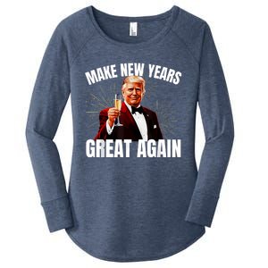 Trump Make New Year Great Again Happy New Years Eve Day 2025 Women's Perfect Tri Tunic Long Sleeve Shirt