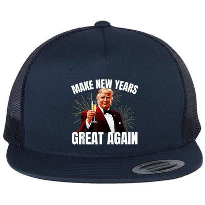 Trump Make New Year Great Again Happy New Years Eve Day 2025 Flatbill Hat