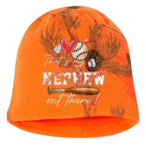 That's My Nephew Out There Baseball Aunt Auntie Mothers Day Kati - Camo Knit Beanie