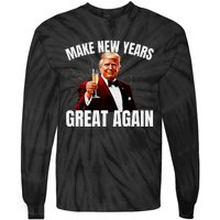 Trump Make New Year Great Again Happy New Years Eve Day 2025 Tie-Dye Long Sleeve Shirt