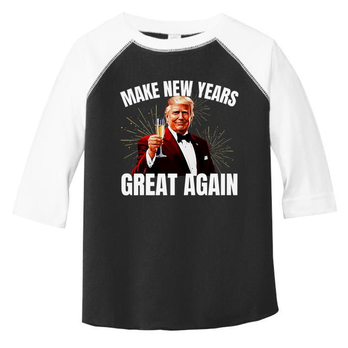 Trump Make New Year Great Again Happy New Years Eve Day 2025 Toddler Fine Jersey T-Shirt