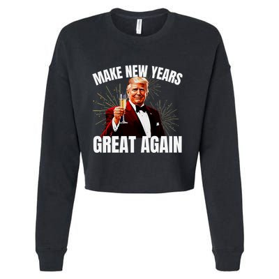 Trump Make New Year Great Again Happy New Years Eve Day 2025 Cropped Pullover Crew