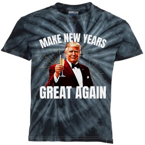 Trump Make New Year Great Again Happy New Years Eve Day 2025 Kids Tie-Dye T-Shirt