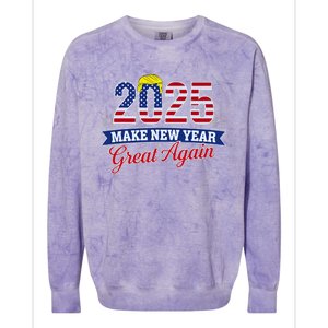 Trump Make New Year Great Again Happy New Years Eve Day 2025 Colorblast Crewneck Sweatshirt