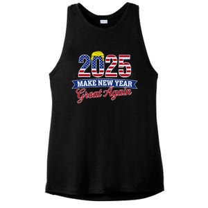 Trump Make New Year Great Again Happy New Years Eve Day 2025 Ladies PosiCharge Tri-Blend Wicking Tank