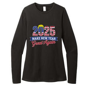 Trump Make New Year Great Again Happy New Years Eve Day 2025 Womens CVC Long Sleeve Shirt