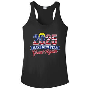 Trump Make New Year Great Again Happy New Years Eve Day 2025 Ladies PosiCharge Competitor Racerback Tank