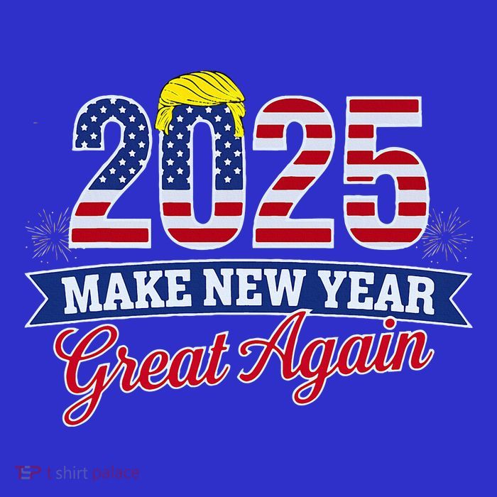 Trump Make New Year Great Again Happy New Years Eve Day 2025 Premium T-Shirt