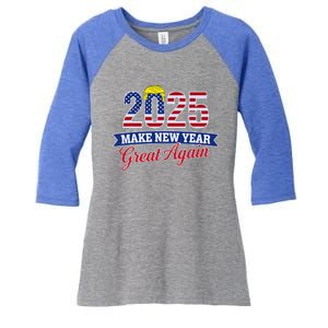 Trump Make New Year Great Again Happy New Years Eve Day 2025 Women's Tri-Blend 3/4-Sleeve Raglan Shirt