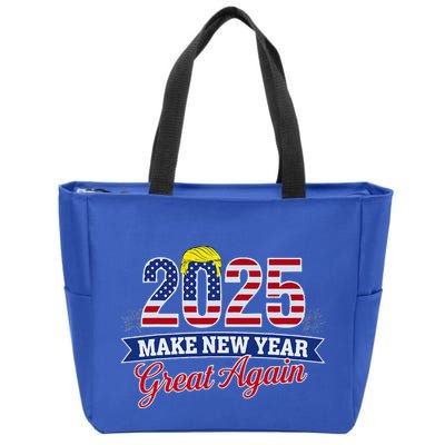 Trump Make New Year Great Again Happy New Years Eve Day 2025 Zip Tote Bag