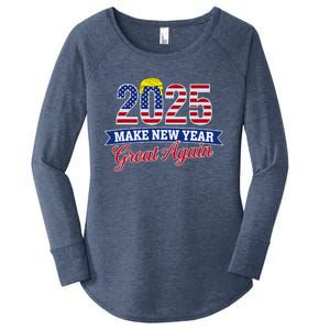 Trump Make New Year Great Again Happy New Years Eve Day 2025 Women's Perfect Tri Tunic Long Sleeve Shirt