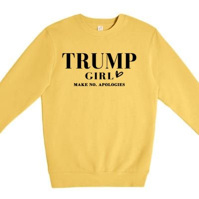 Trump Make No Apologies Trump Election 2024 Gift Premium Crewneck Sweatshirt