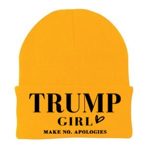 Trump Make No Apologies Trump Election 2024 Gift Knit Cap Winter Beanie