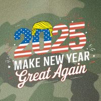 Trump Make New Year Great Again Happy New Years Eve Day 2025 Legacy Tie Dye Trucker Hat