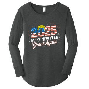 Trump Make New Year Great Again Happy New Years Eve Day 2025 Women's Perfect Tri Tunic Long Sleeve Shirt