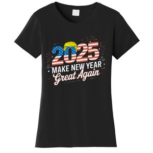 Trump Make New Year Great Again Happy New Years Eve Day 2025 Women's T-Shirt