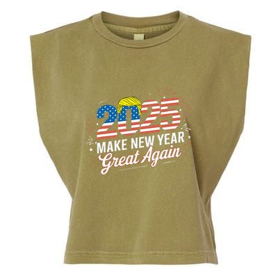 Trump Make New Year Great Again Happy New Years Eve Day 2025 Garment-Dyed Women's Muscle Tee