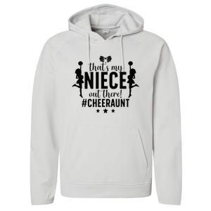 That's My Niece Cheer Aunt Cheerleading Auntie Performance Fleece Hoodie