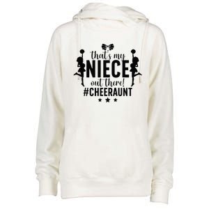 That's My Niece Cheer Aunt Cheerleading Auntie Womens Funnel Neck Pullover Hood