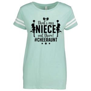 That's My Niece Cheer Aunt Cheerleading Auntie Enza Ladies Jersey Football T-Shirt