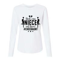 That's My Niece Cheer Aunt Cheerleading Auntie Womens Cotton Relaxed Long Sleeve T-Shirt