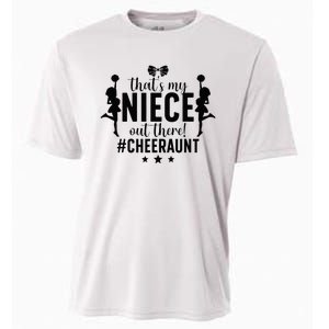 That's My Niece Cheer Aunt Cheerleading Auntie Cooling Performance Crew T-Shirt