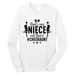 That's My Niece Cheer Aunt Cheerleading Auntie Long Sleeve Shirt