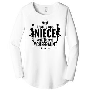 That's My Niece Cheer Aunt Cheerleading Auntie Women's Perfect Tri Tunic Long Sleeve Shirt