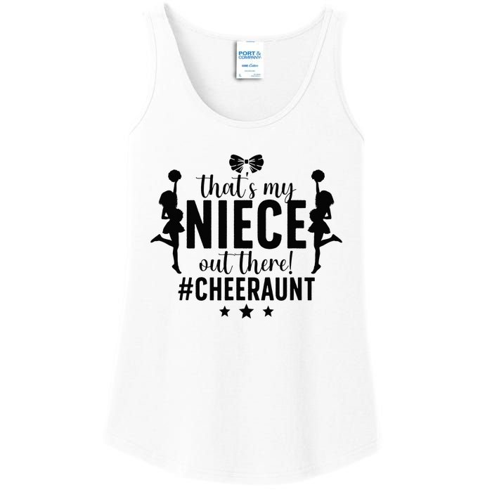 That's My Niece Cheer Aunt Cheerleading Auntie Ladies Essential Tank