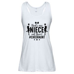 That's My Niece Cheer Aunt Cheerleading Auntie Ladies Essential Flowy Tank