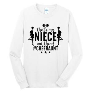 That's My Niece Cheer Aunt Cheerleading Auntie Tall Long Sleeve T-Shirt