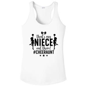 That's My Niece Cheer Aunt Cheerleading Auntie Ladies PosiCharge Competitor Racerback Tank