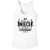 That's My Niece Cheer Aunt Cheerleading Auntie Ladies PosiCharge Competitor Racerback Tank