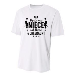 That's My Niece Cheer Aunt Cheerleading Auntie Performance Sprint T-Shirt